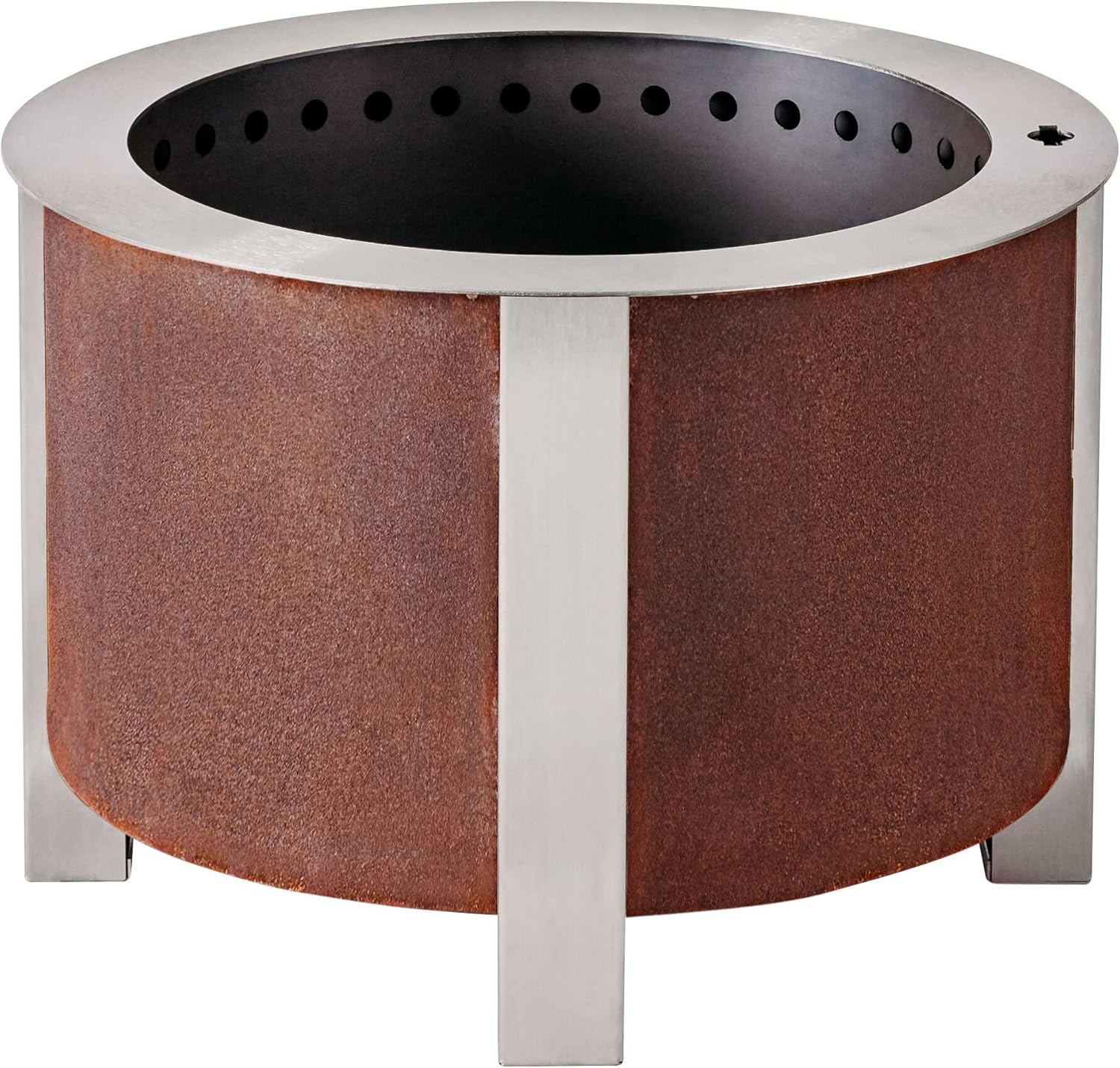 22 Inch Smokeless Fire Pit Corten Steel D6634