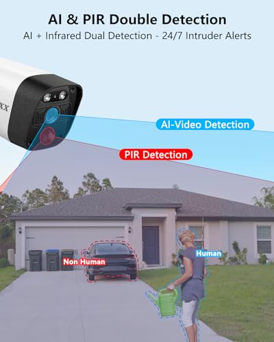 Outdoor Wireless Security Camera System 5.5MP Wi-Fi Video Surveillance DVR System P628129