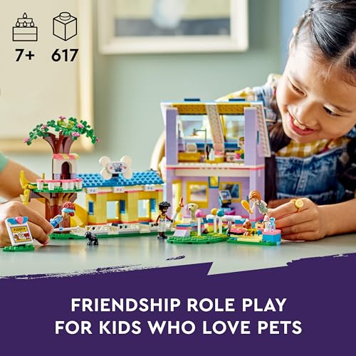 Dog Rescue Center Pet Animal Playset with Mini-Dolls L46740