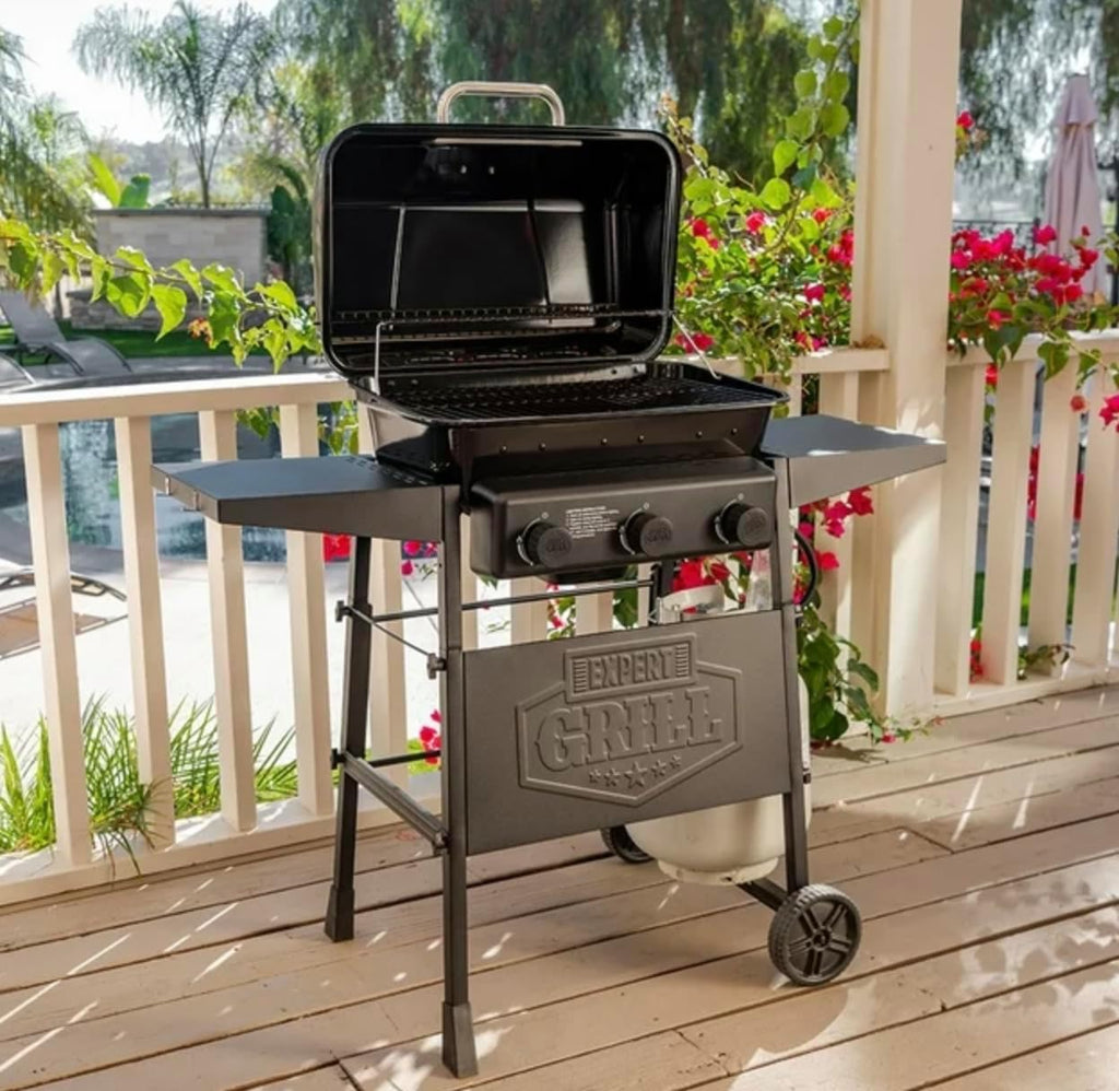 Black 3 Burner Propane Gas Grill O485151
