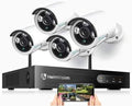 8CH 1080p NVR System 4pcs 960P 1.3MP WiFi IP Security Cameras W110601