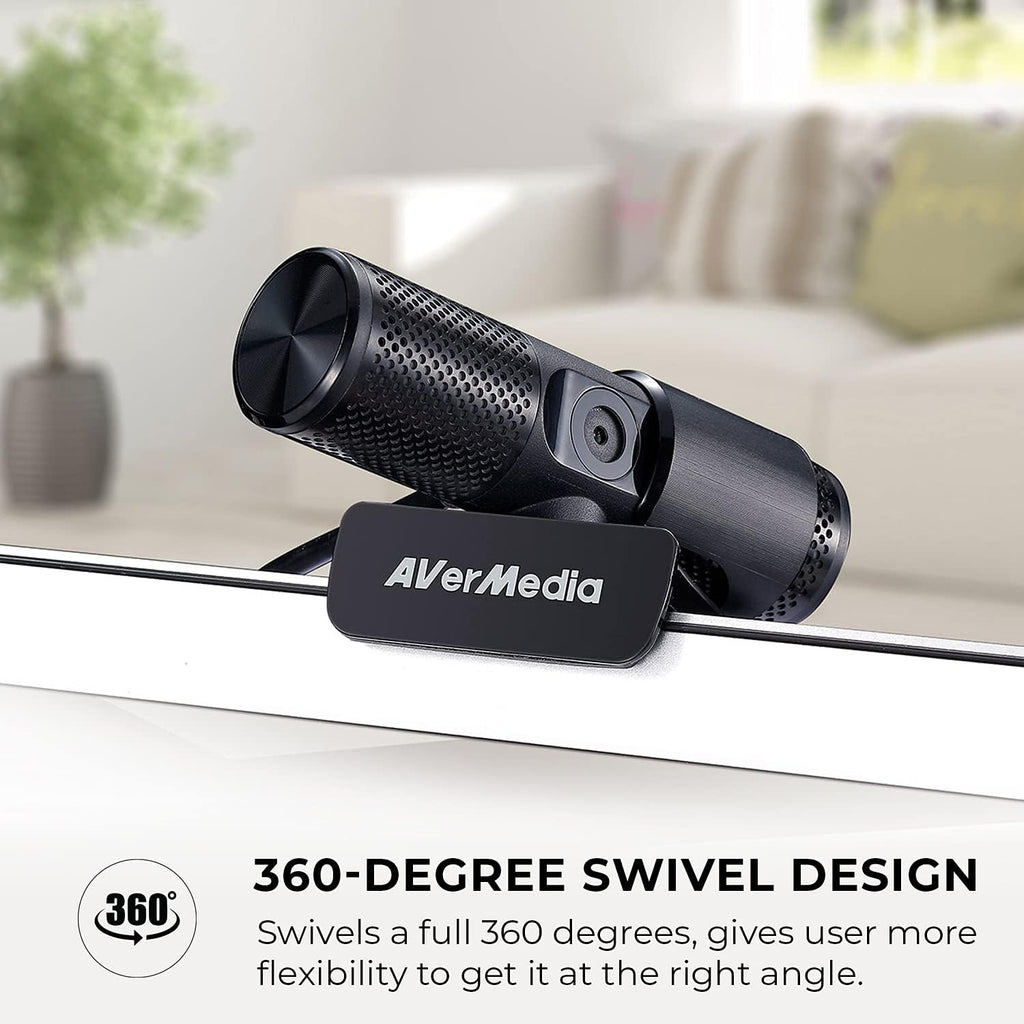 Full HD 1080P Webcam with Privacy Shutter and Dual Microphone B887
