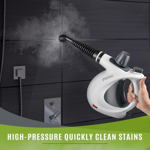 Pressurized Handheld Multi-Surface Natural Steam Cleaner with 12 pcs Accessories D7611