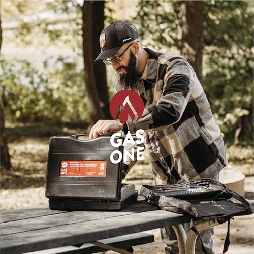 Dual Fuel Portable Camping Stove with Carrying Case P857197