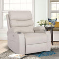 Cream Power Lift Recliner Chair with Massage and Heat Y87689