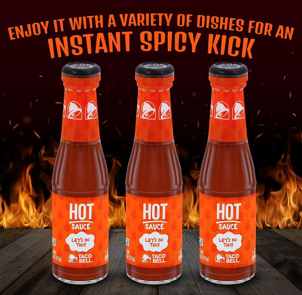 3 Pack Taco Sauce, 7.5 Ounces Each D1727