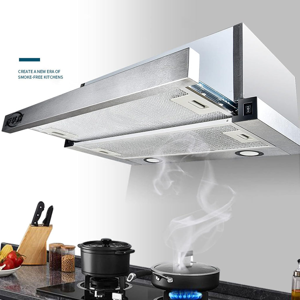 Stainless Steel 600mm Built-in Extractor Hood with LED Light F12733