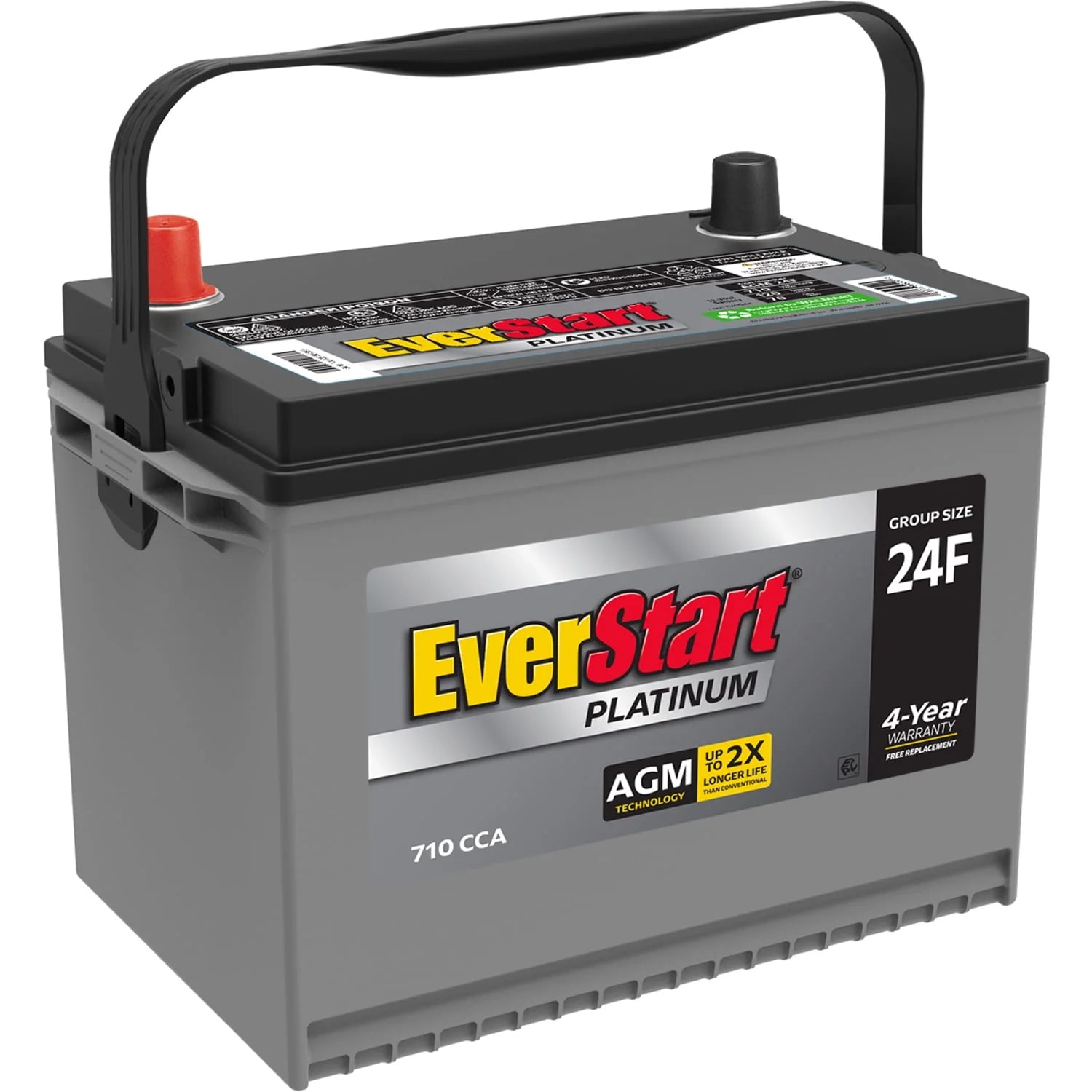 Platinum AGM Automotive Battery, Group Size 24F 12 Volt, 750 CCA Y113567