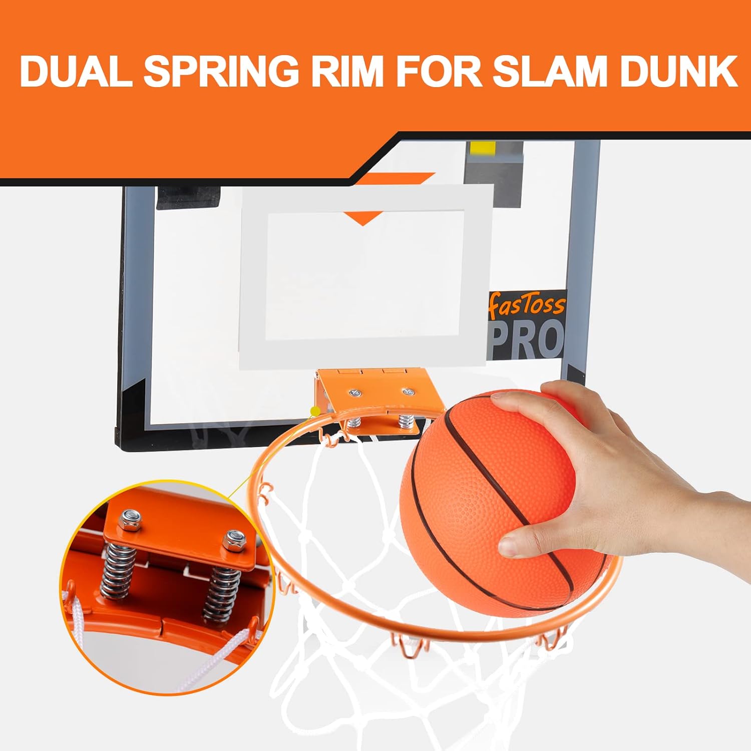 Transparent Mini Basketball Hoop F95559