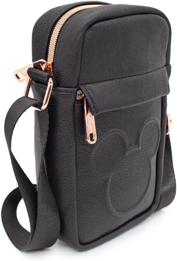 Black Vegan Leather Cross Body Bag N547441