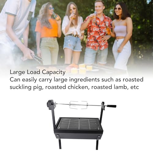55.1lb Load Bearing Capacity Charcoal Spit Rotisserie Grill P92487