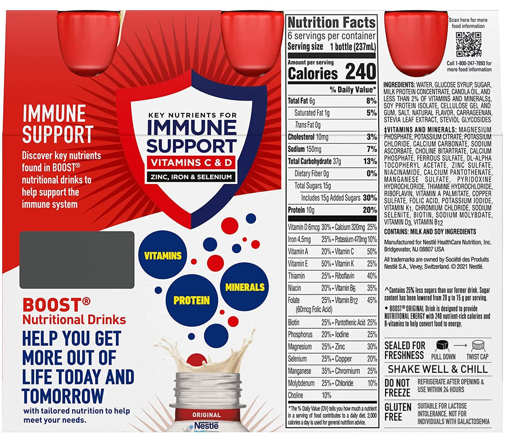 Vanilla Nutritional Drink, 8 oz, 6-CT (Pack of 2) U319303