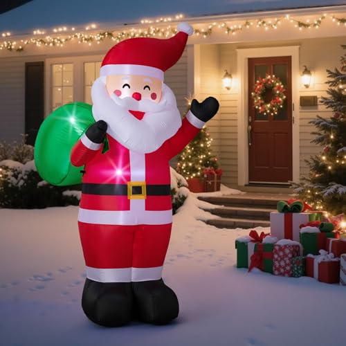 8FT LED-lit Inflatable Santa Claus Decoration S855394