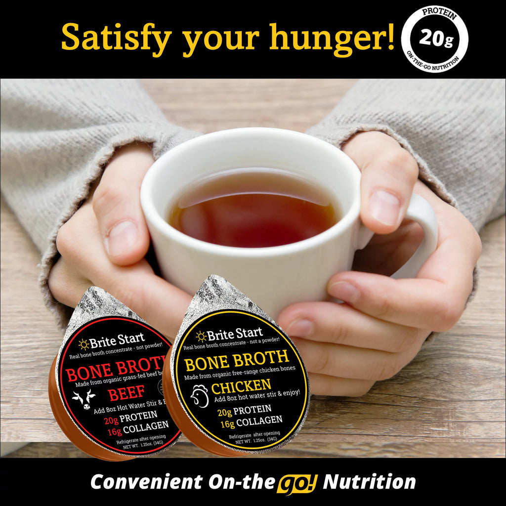 Bone Broth Single Serve Concentrate Beef 4 Count N266