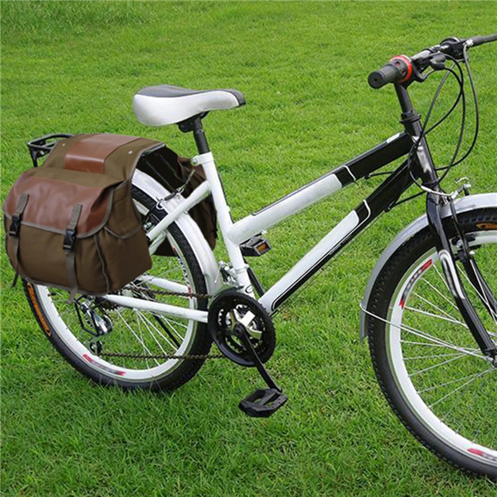 Large Capacity Canvas Waterproof Motorcycle Saddle Bag S823