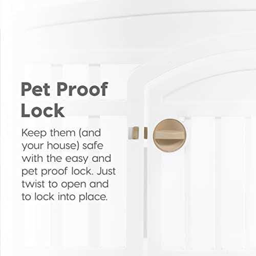 6 Panel Exercise Pet Playpen with Door F59451