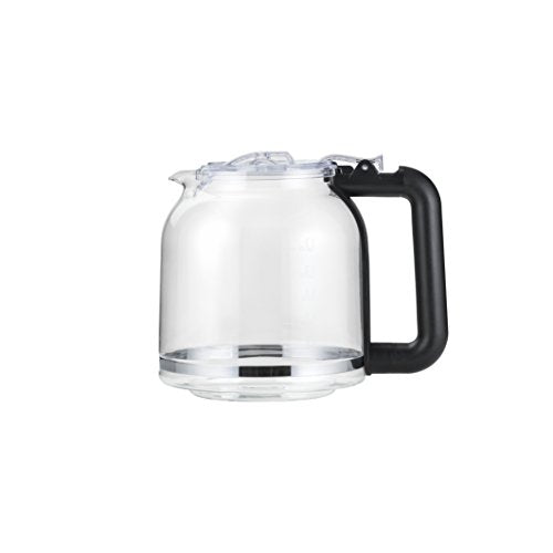 Black 12 Cup Programmable Coffee Machine with Borosilicate Glass Carafe U673