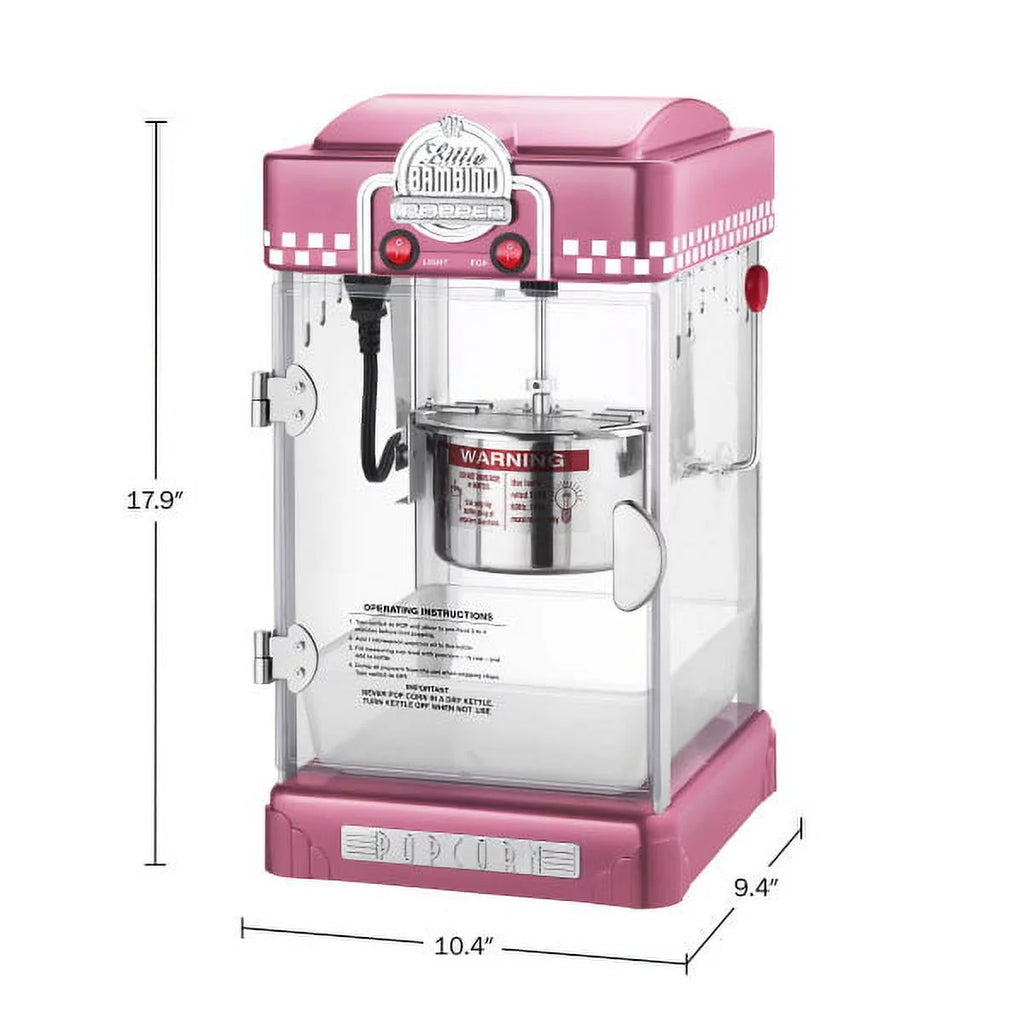 2.5oz Pink Popcorn Machine with Kettle R93011