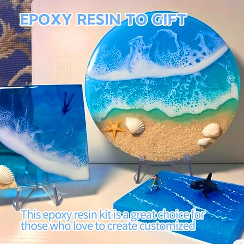 Epoxy Resin Kit, 1 Gallon/128OZ Crystal Clear Self Leveling M149
