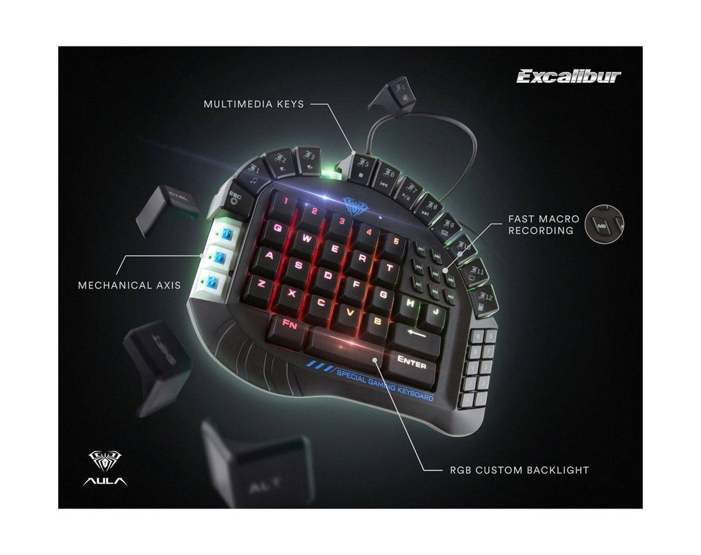 One-Hand Gaming Keyboard Mechanical P66248