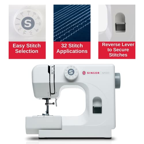 Blue Lightweight Portable Sewing Machine N852