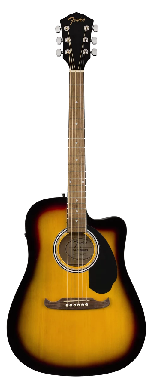 Sunburst Dreadnought Cutaway Acoustic-Electric Guitar L758