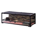 36 inch x 18 inch x 12.6 inch 35 Gallon Glass Terrarium with Double Hinge Door E103707