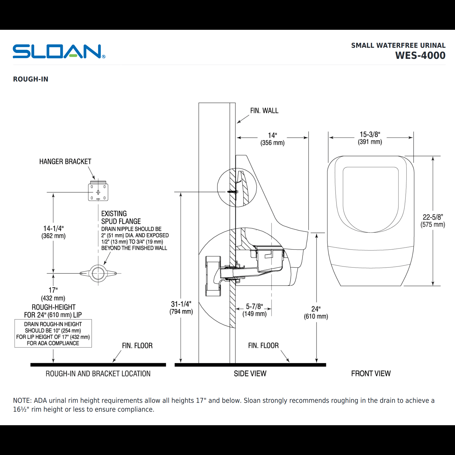 Waterfree Urinal S68639
