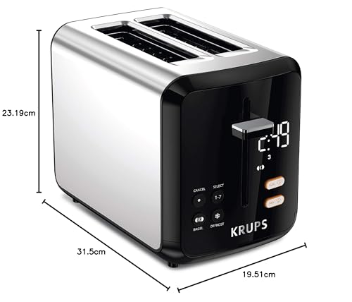 2 Slice Stainless Steel Toaster with Wide Slots L44467