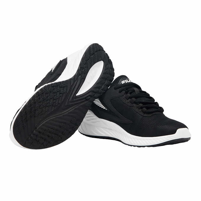 Black Lace-up Athletic Running Shoe N47132
