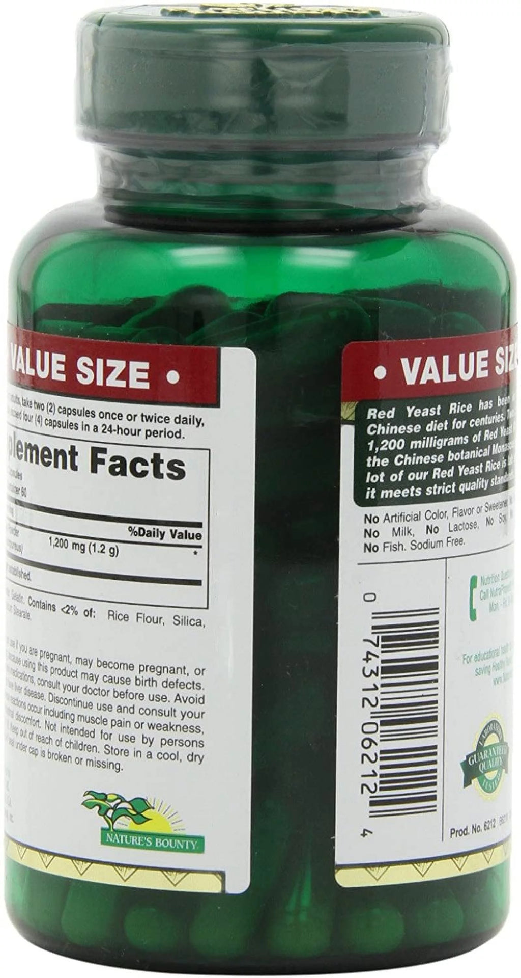 Red Yeast Rice 600mg 120 Capsules (Pack of 6) B538