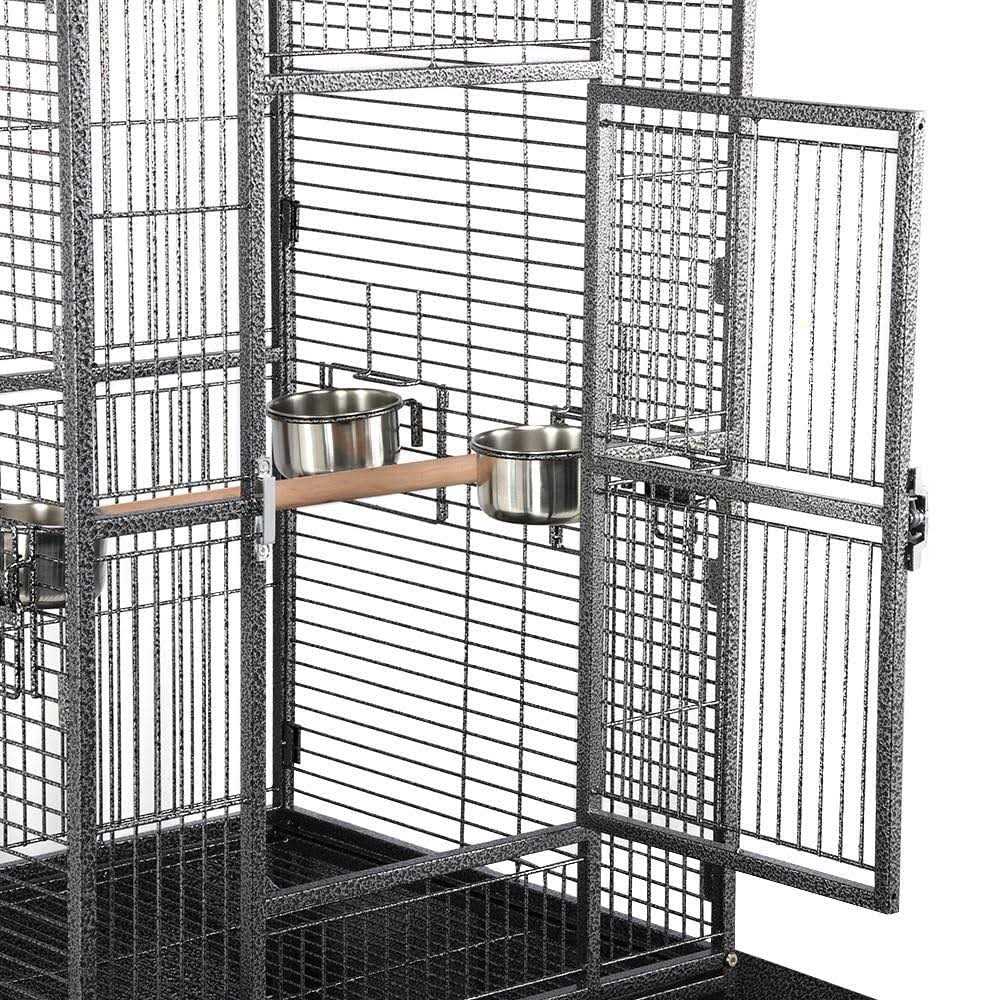 Wrought Iron Rolling Large Parrot Bird Cage R4514