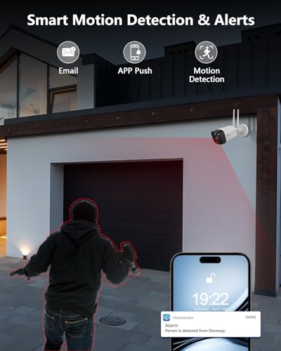 Outdoor Wireless Security Camera System 5.5MP Wi-Fi Video Surveillance DVR System P628129