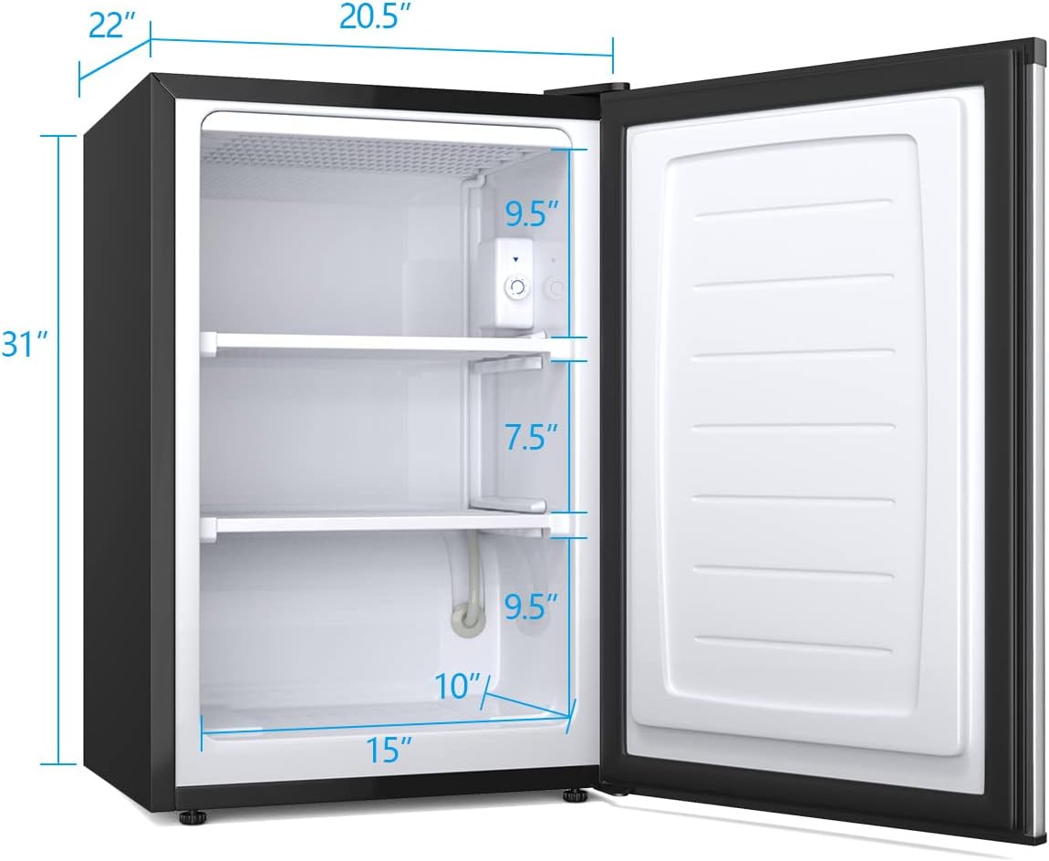 Compact Upright Freezer 3.0 Cu. Ft. with Stainless Steel Single Door M9061