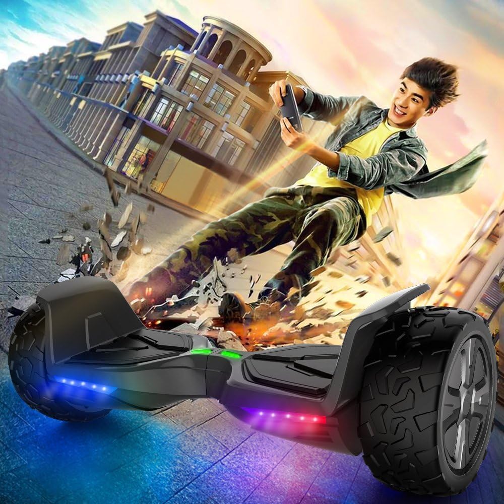 8.5'' All Terrain Off-Road Hoverboard with Bluetooth Speaker, LED Lights V344