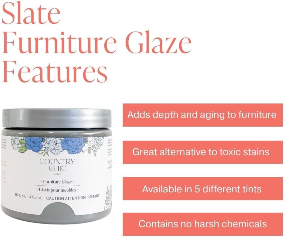 Slate Grey Antique Patina Special Effects Glaze (4 oz) P12702