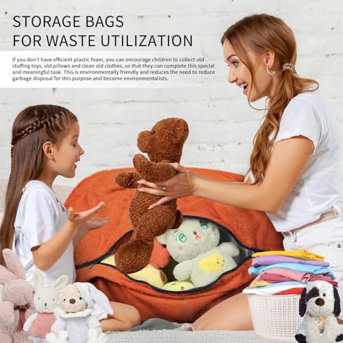 3FT Soft Removable Cover Light Gray Bean Bag Chair D665306