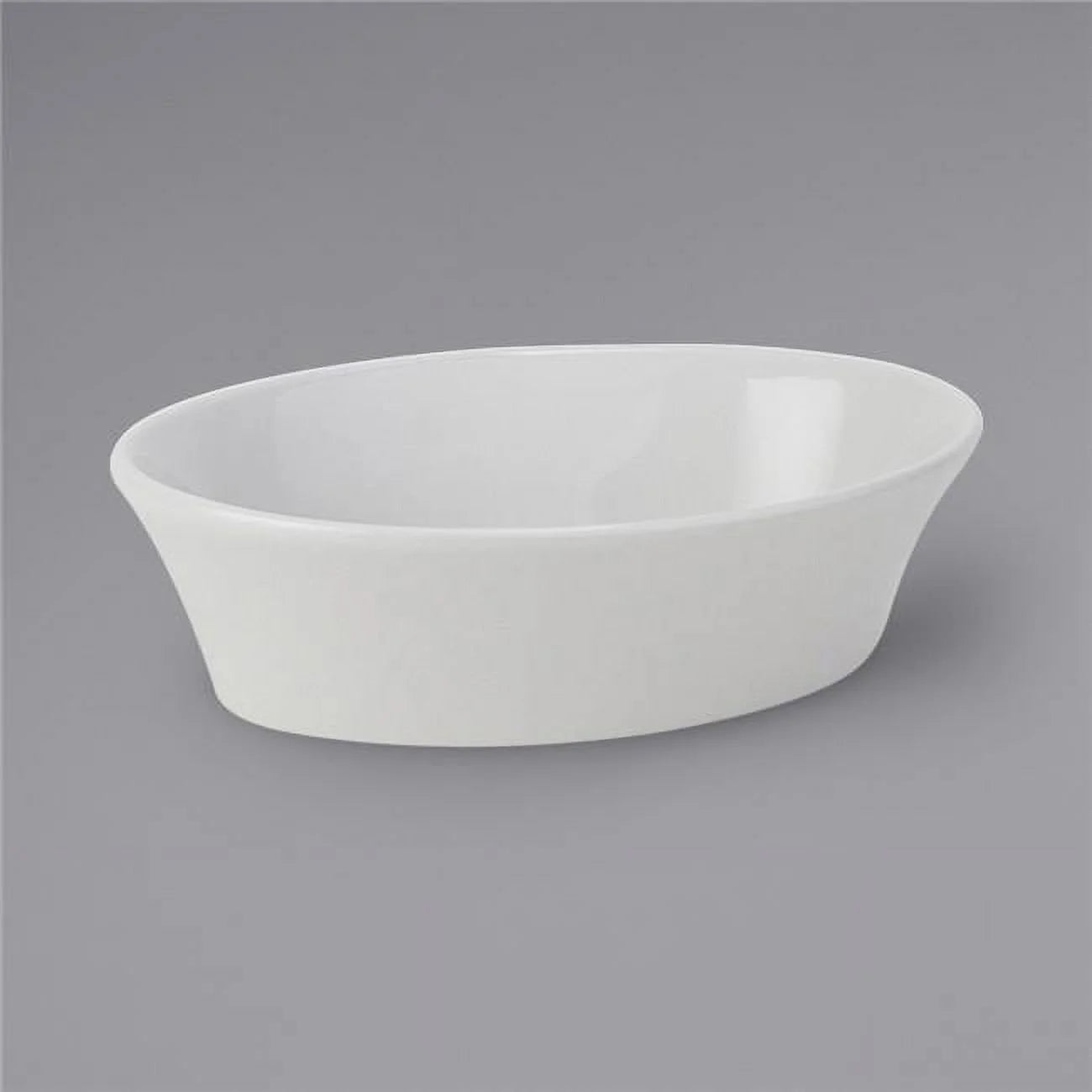 10 oz Porcelain White Oval Baker I803010