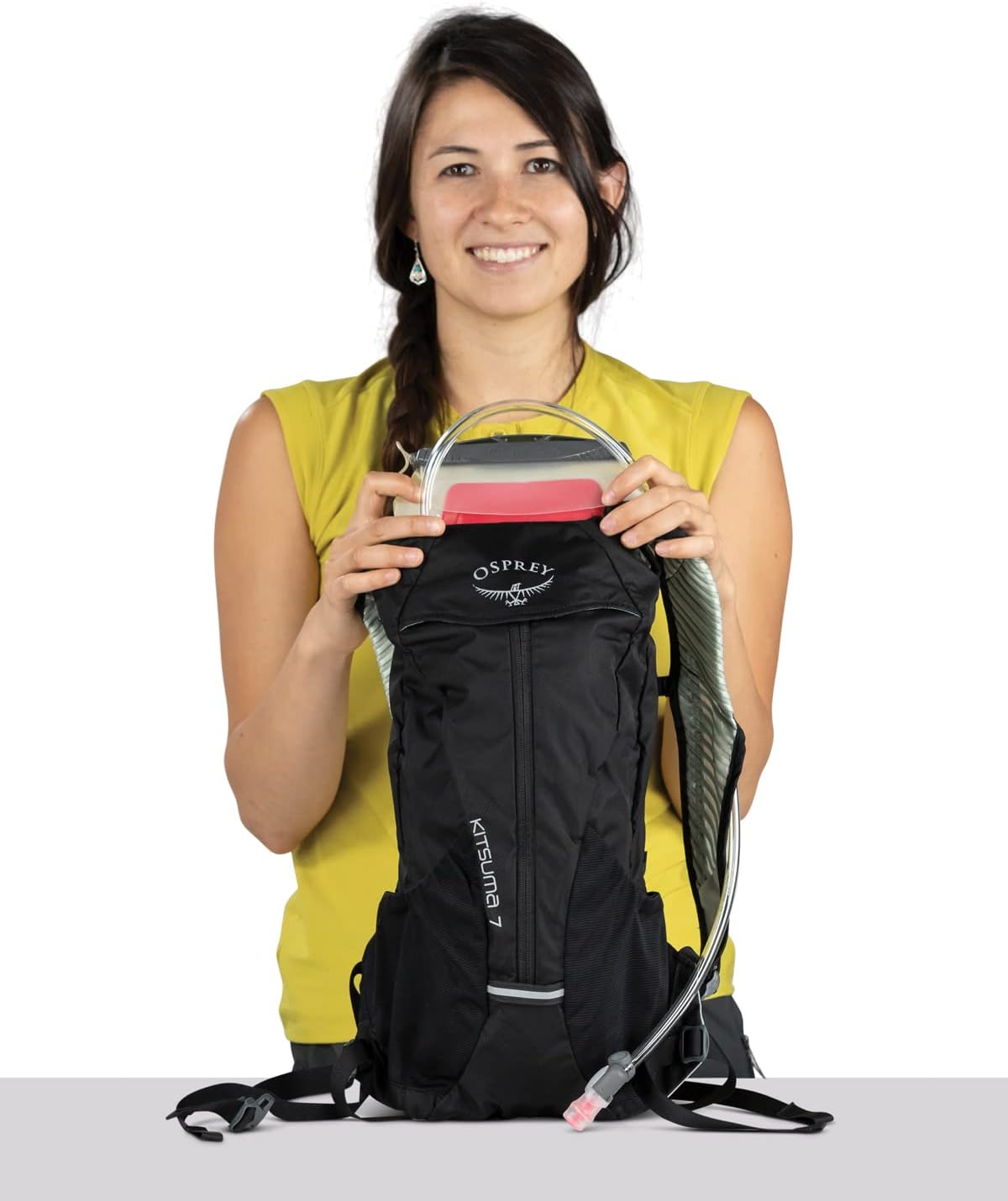 7L Women's Biking Backpack with Hydraulics Reservoir, Claret Red U604920