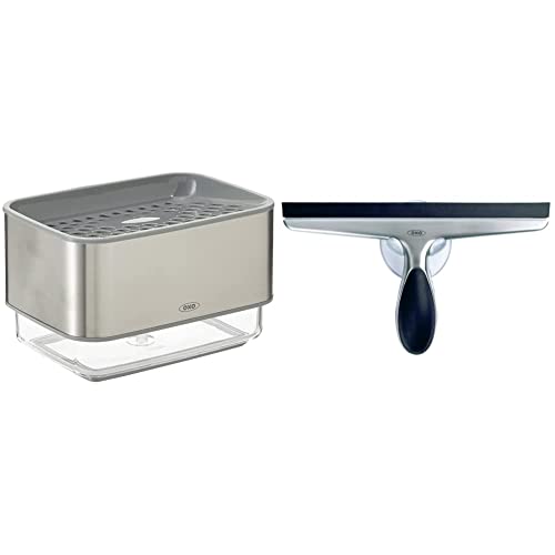 Stainless Steel Soap Dispensing Sponge Holder and Stainless Steel Soap Dispenser Q130267
