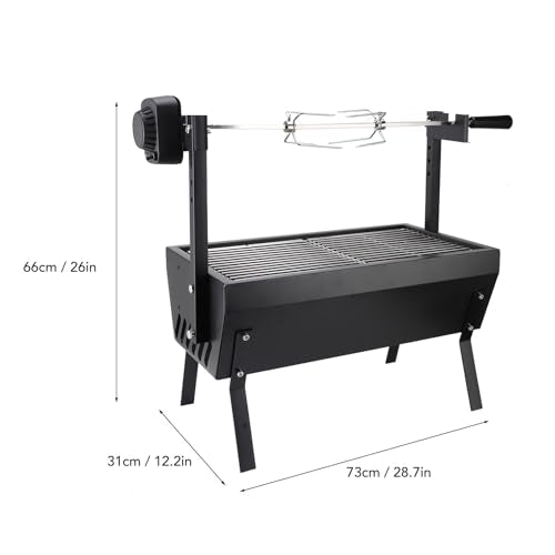 55.1lb Load Bearing Capacity Charcoal Spit Rotisserie Grill P92487