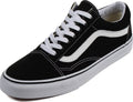 Black/White Suede Skate Shoes V577