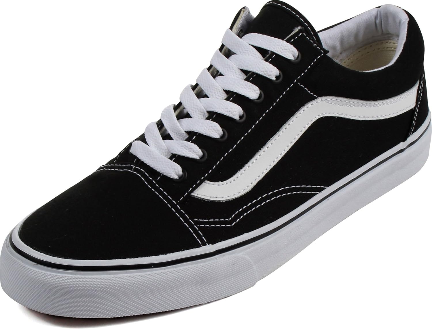 Black/White Suede Skate Shoes V577