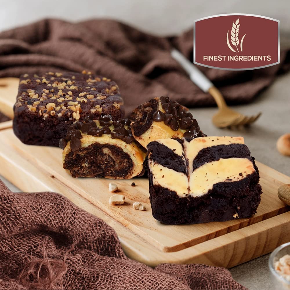 Birthday Celebration Gift Tin with Fresh Baked Cookies, Fudge Brownies & Flaky Rugelah C17485