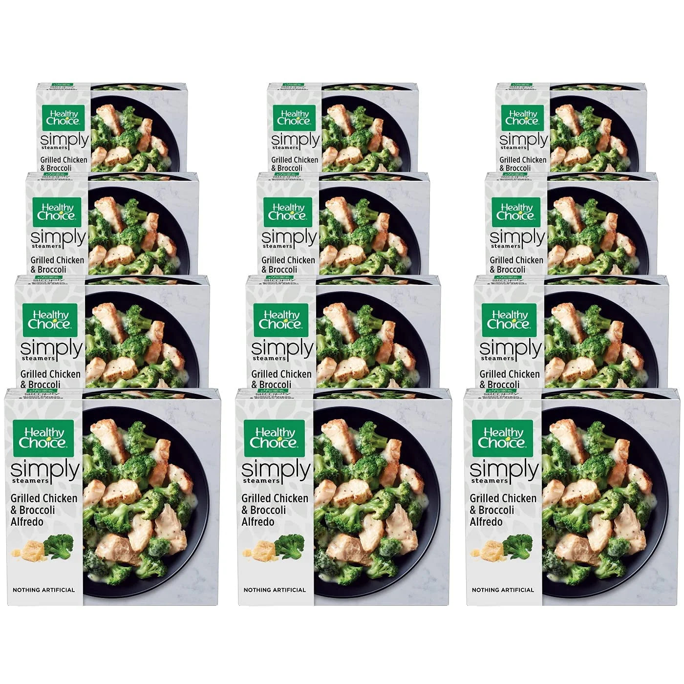 12 Pack Frozen Grilled Chicken Breasts & Broccoli Alfredo Meal B270