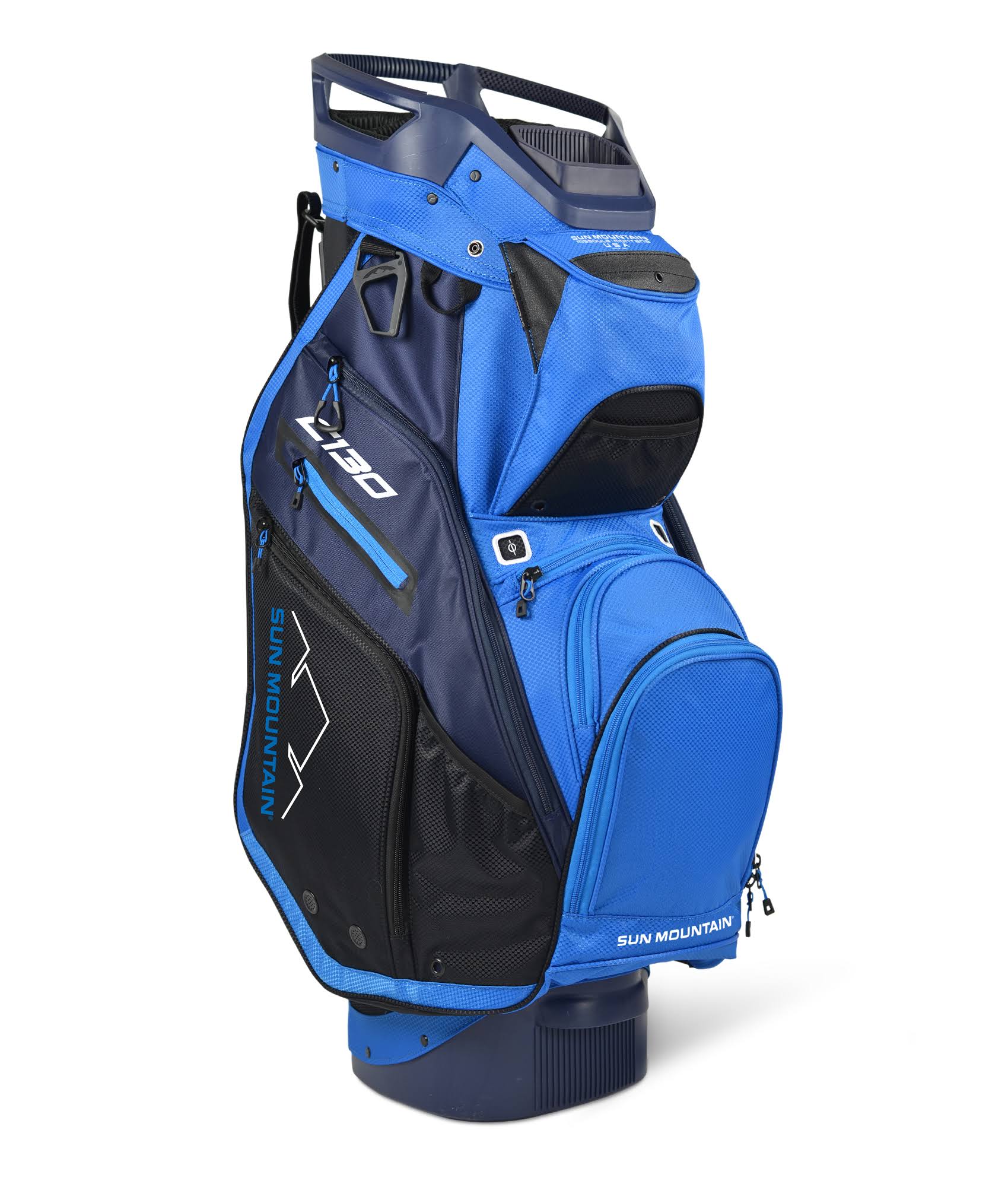 Black Charcoal White Red Cart Bag S857279