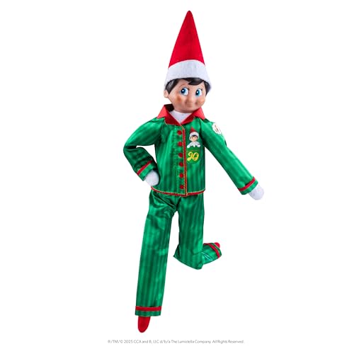 Boy with Blue Eyes Posable Christmas Elf and Storybook P24277