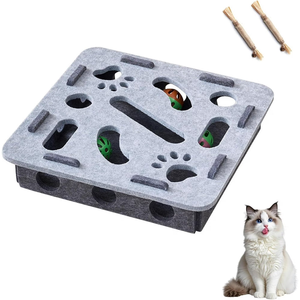 Cat Nail File Scratcher Box Puzzle Toy O5306