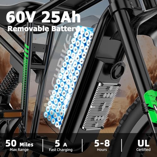 4000W 60V25Ah Electric Dirt Bike with 19'' Tire W7257