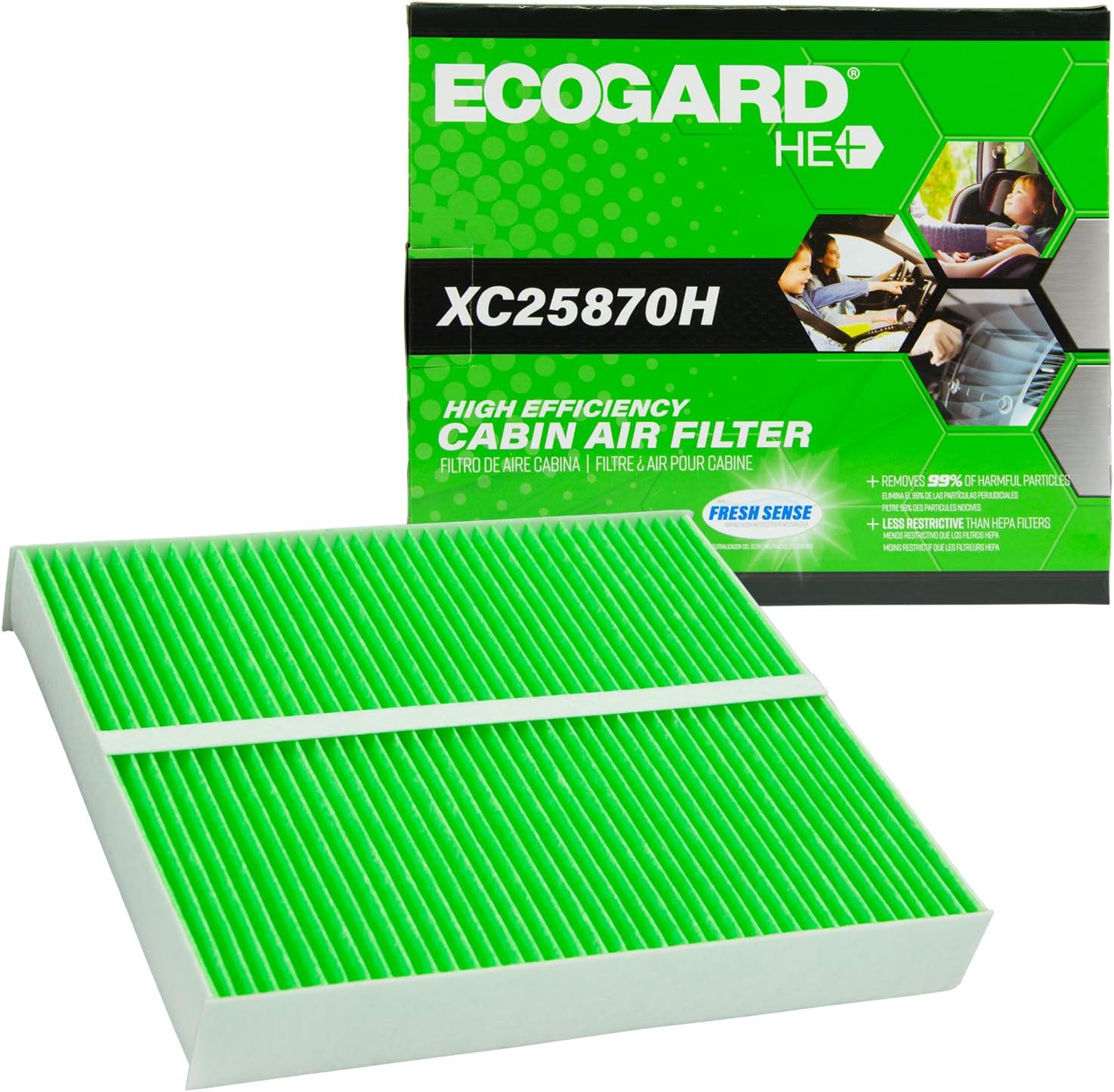 Upgraded High Efficiency Cabin Air Filter with Baking Soda W5320